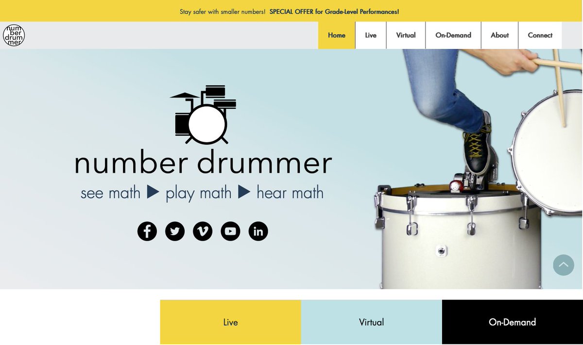 SUPER EXCITED!!!! New website! New Programs! More to share soon! numberdrummer.com