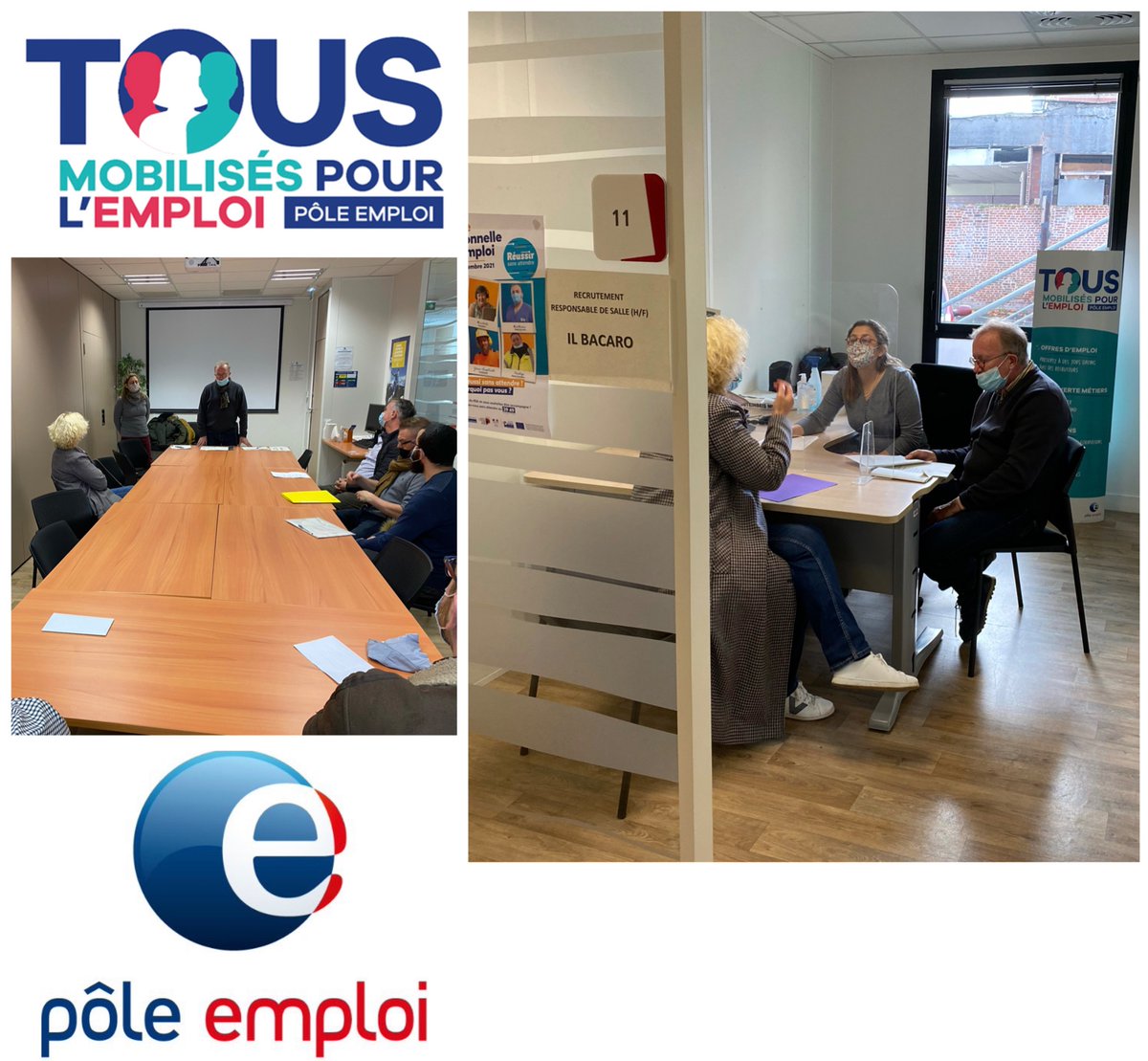 Recrutement : cet après-midi à Pôle Emploi <a href="/roubaix/">Ville de Roubaix</a> Centre pour le restaurant IL Bacaro. Poste de responsable de salle
👉6 candidats 
👉4 retenus pour un 2ème entretien
Employeur très satisfait des profils👍
<a href="/Treutenaeres/">s. Treutenaere</a> <a href="/sferetwitt/">Stephanie Feron</a> <a href="/NadegeFouquart/">Nadège FOUQUART</a> @poleemploi_HDF #TousMobilisés