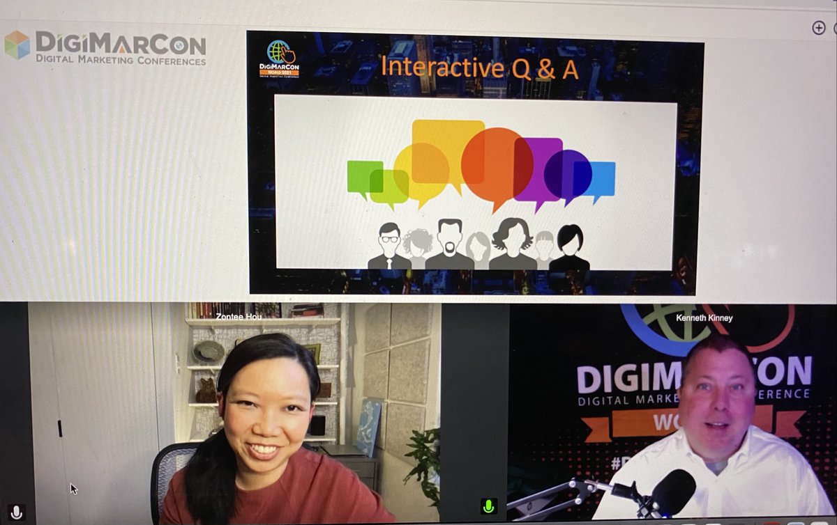 nharhut's tweet photo. .@KennethKinney and @ZonteeHou discuss the right way to use data to tell your marketing story. Aggregated, anonymized info that’s interesting to your target works well. #digimarconworld @DigiMarCon https://t.co/Q3rudAV1gV