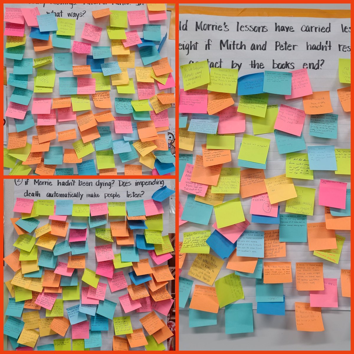 Wrapping up #TuesdayswithMorrie with a few final thoughts... Of course I love this book, but the students gave it ⭐⭐⭐⭐⭐too! @MNHSEnglishDept