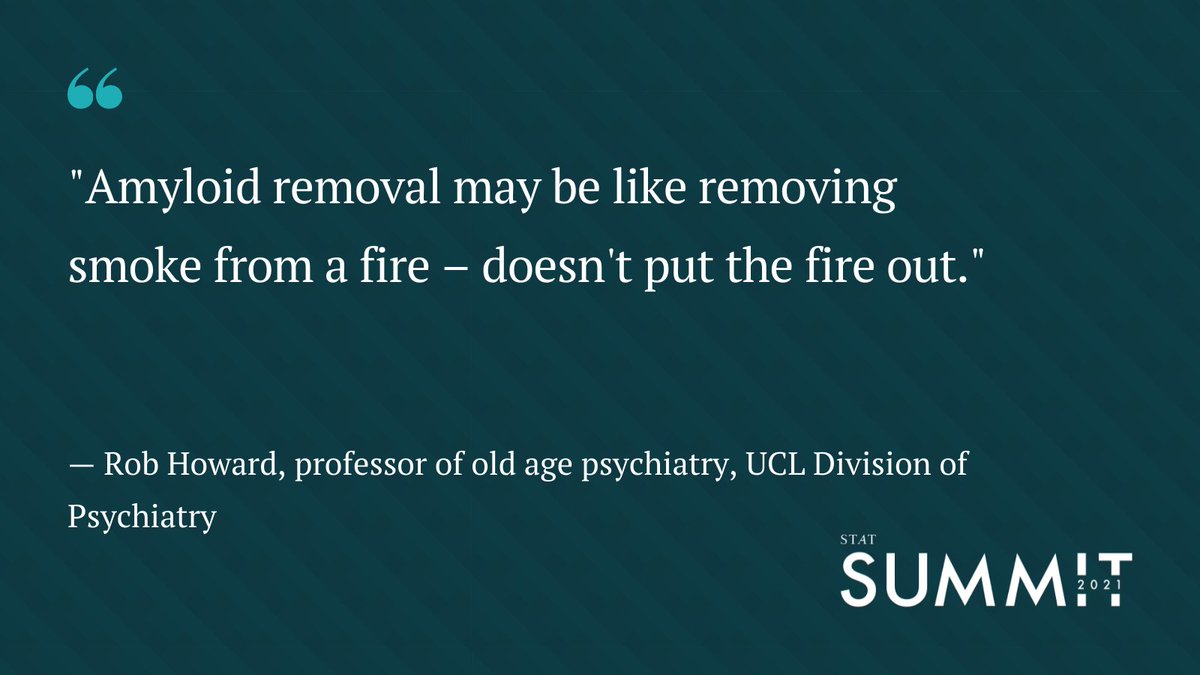 Rob Howard, professor of old age psychiatry, UCL Division of Psychiatry <a href="/ProfRobHoward/">Robert Howard</a> @UCLPsychiatry 

#STATSummit