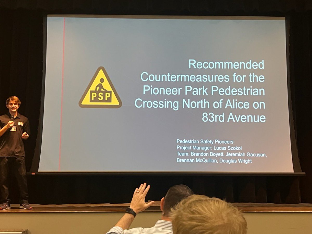LSzokol_MET_Eng's tweet photo. Today we presented to engineers from the City of Peoria, the City of Surprise, and @TYLI_Group about our City of Peoria project! We ended up getting voted as the best presentation of the day #PeoriaMET #PeoriaMETEng https://t.co/GTfRBLYEGD