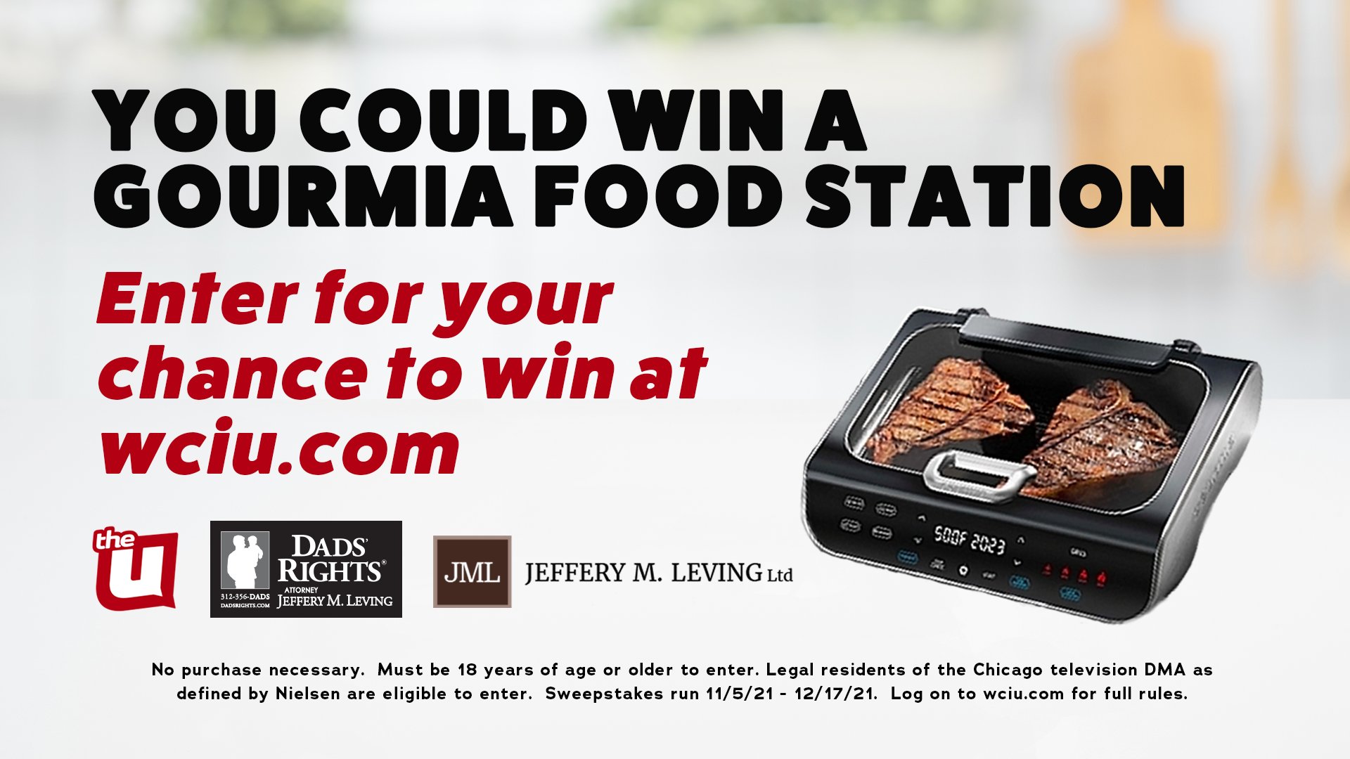 WCIU, The U on X: Enter for your chance to win a @gourmia GGA2100  FoodStation™ Smokeless Indoor Grill & Air Fryer with Smoke Extracting  Technology, 5 One-Touch Cooking Functions, and Extra-Large Nonstick