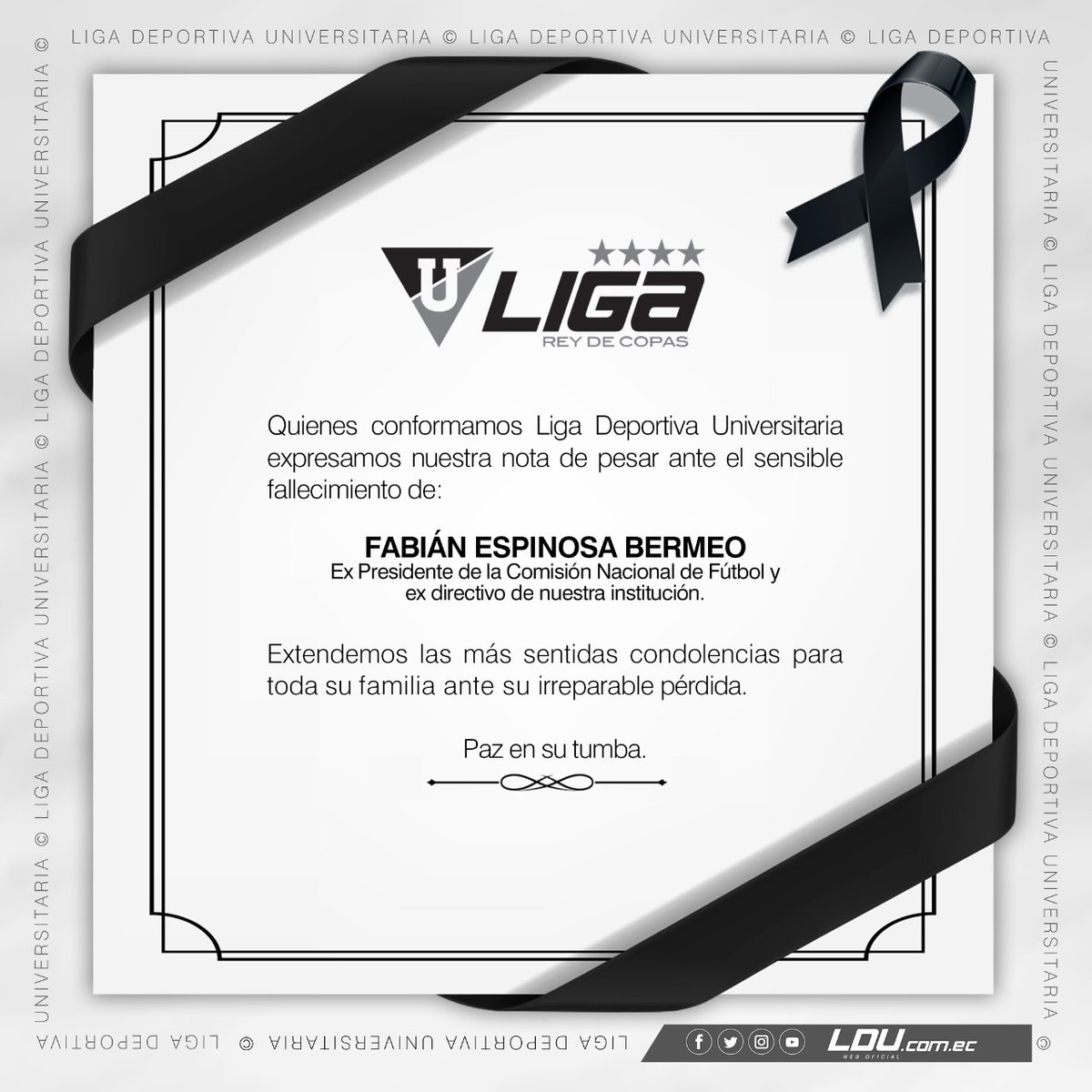Nota de pesar  🙏