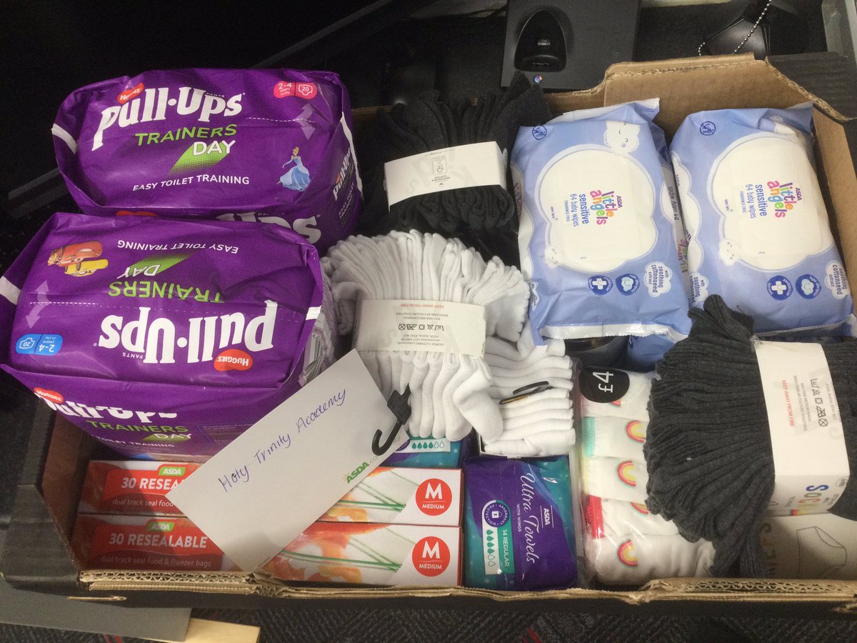 HTAHeadteacher's tweet photo. Thank you very much @AsdaNewark for such a generous donation today! We are very grateful! #HTACommunity https://t.co/zO9BsBouQA