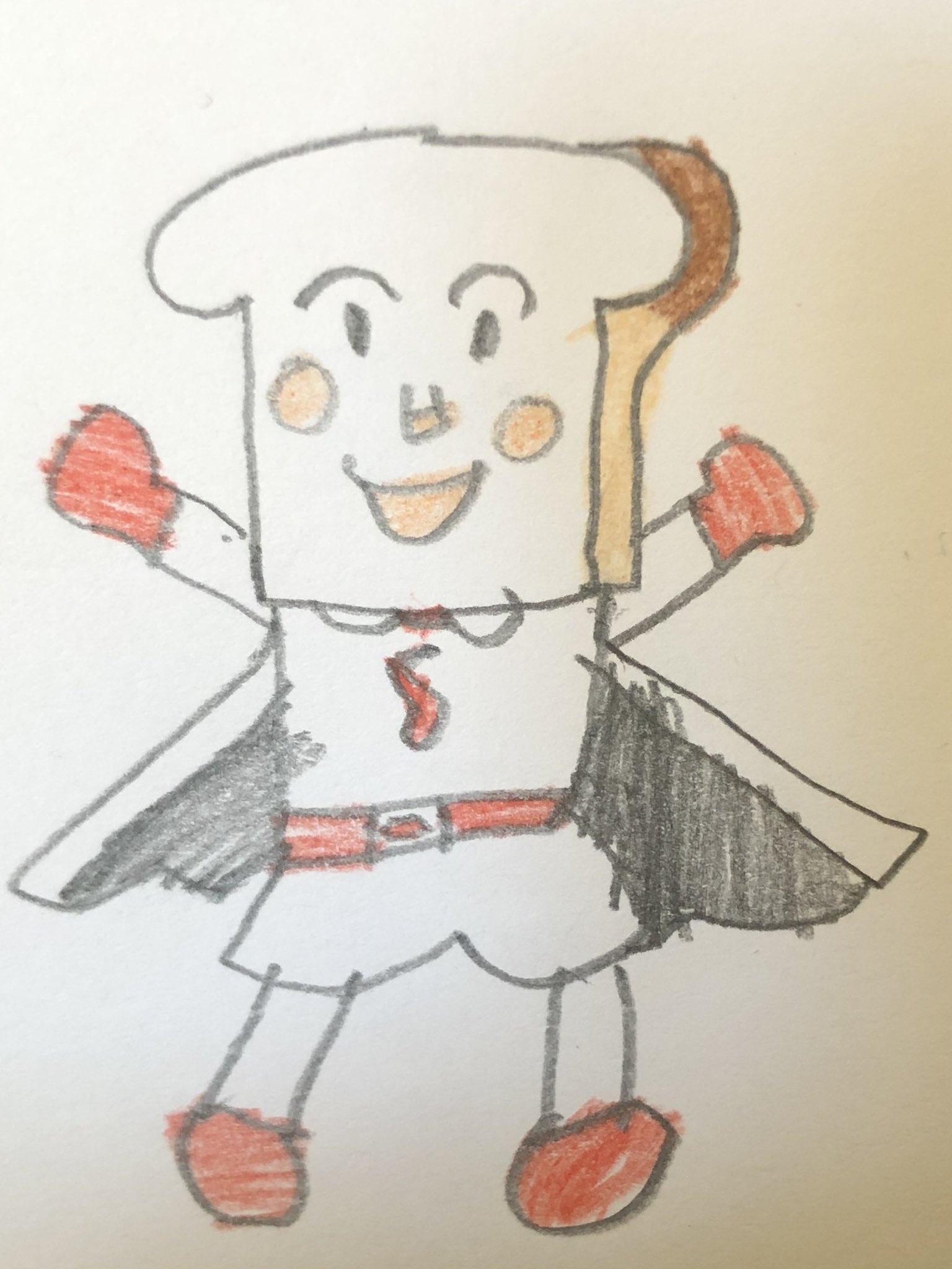 娘とパパのイラスト 娘が唯一持っていないぬいぐるみの食パンまんを描いてた 6歳の時の絵 アンパンマン しょくぱんまん アンパンマンイラスト イラスト 子供の絵 イラスト好きさんと繋がりたい T Co Ymgpha9mvm Twitter