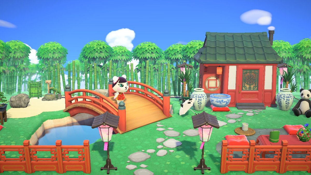 AmandaRuthAC's tweet photo. Made a little resort for Pekoe.

#happyhomeparadise #acnhupdate #pekoe #AnimalCrossing #ACNH #NintendoSwitch https://t.co/cKHz5wMQ4v