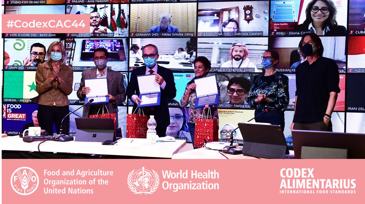 FAOWHOCodex's tweet photo. 📰 | #CodexNews | #CodexCAC44 was unable to see completion of report adoption in the time allotted and the Codex Secretariat will now outline a process to enable this final part of the business of the Commission to be completed.

➕ℹ️➡️ https://t.co/zhotd8Nnzg https://t.co/REe6d3P8gM