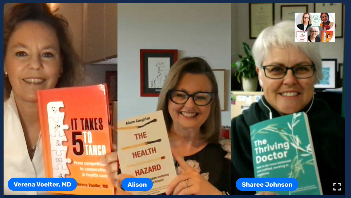 A great conversation this week with fellow authors Verena Voelter &amp; Sharee Johnson on Paradigm Shifts in Healthcare: Designing a better future. Exploring how we disrupt the norms that work against wellbeing, innovation and effectiveness. Watch here - lnkd.in/gH4s_-29