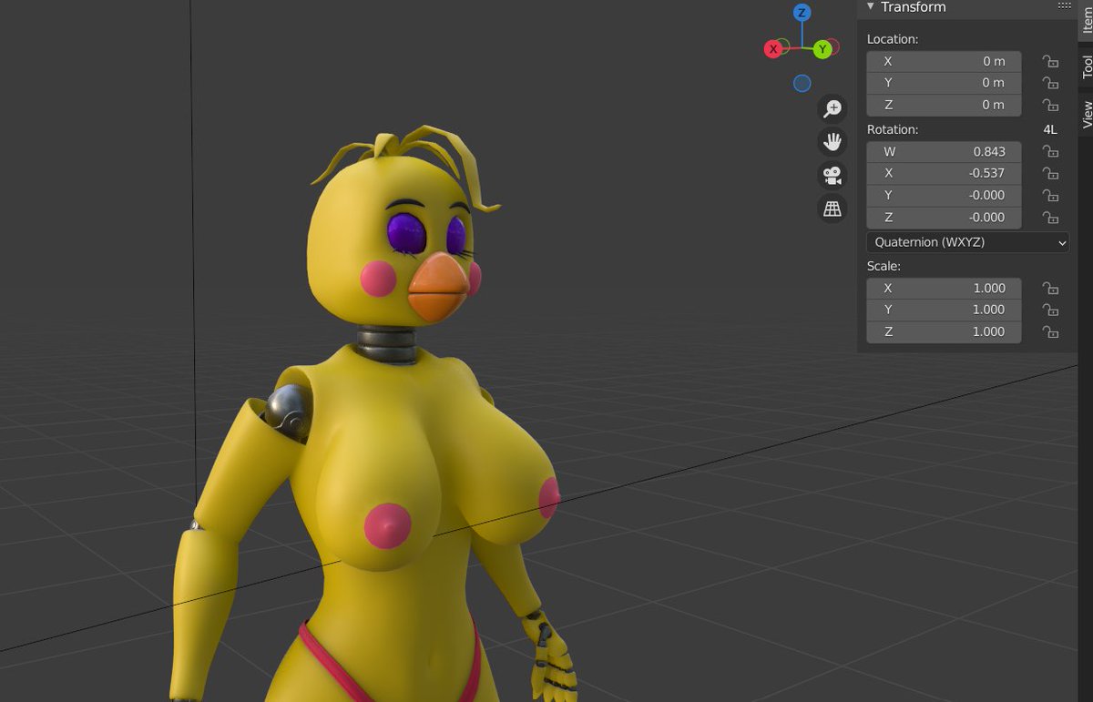 Anyone want me to do something with this model? #toychica. 