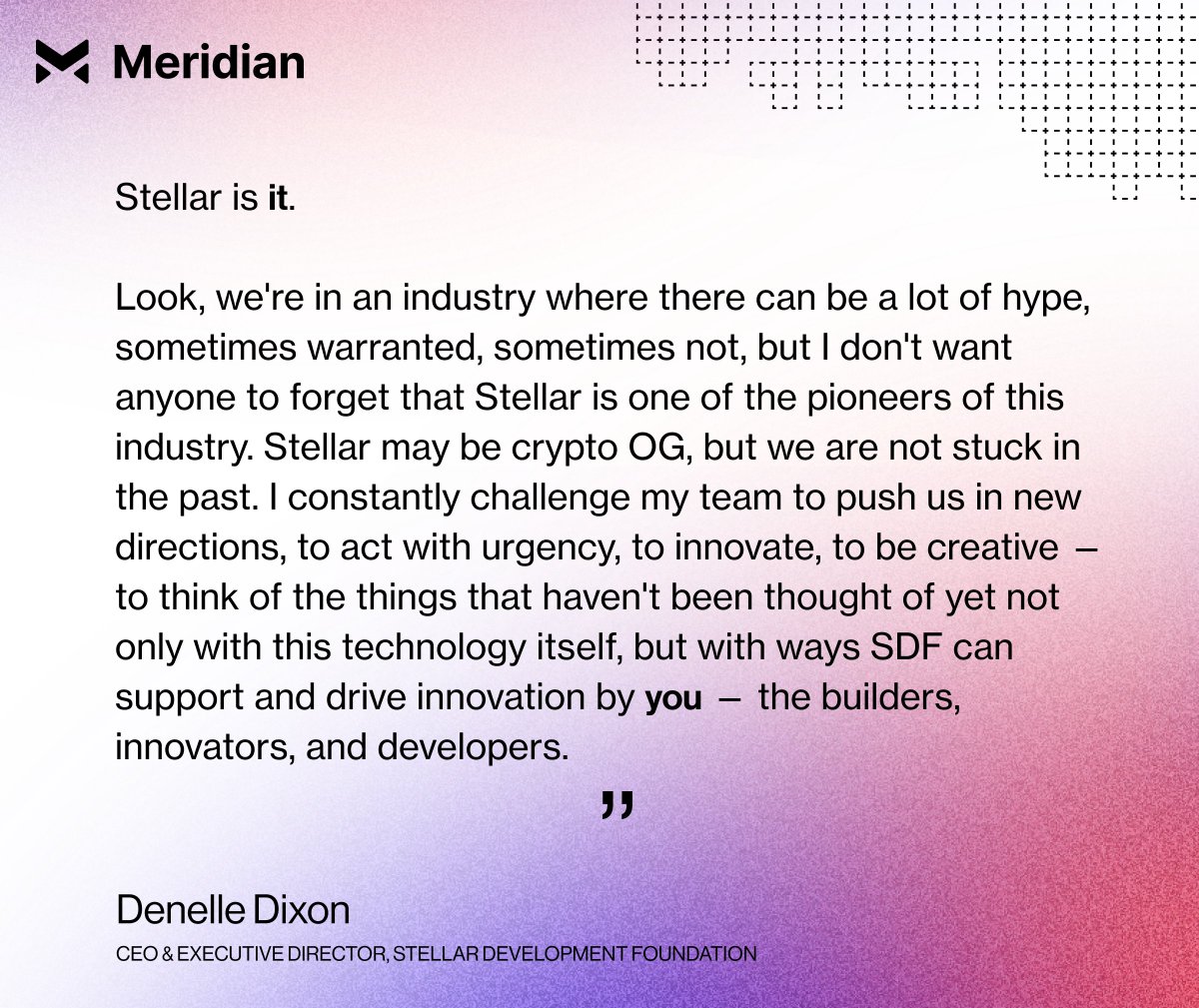 StellarOrg's tweet image. #Meridian2021 is a wrap! Thank you to everyone who presented, shared insights, and attended! Tech talks and demos are still available to view on meridian.stellar.org. 

Keep an eye out here for videos-on-demand and Meridian recaps!