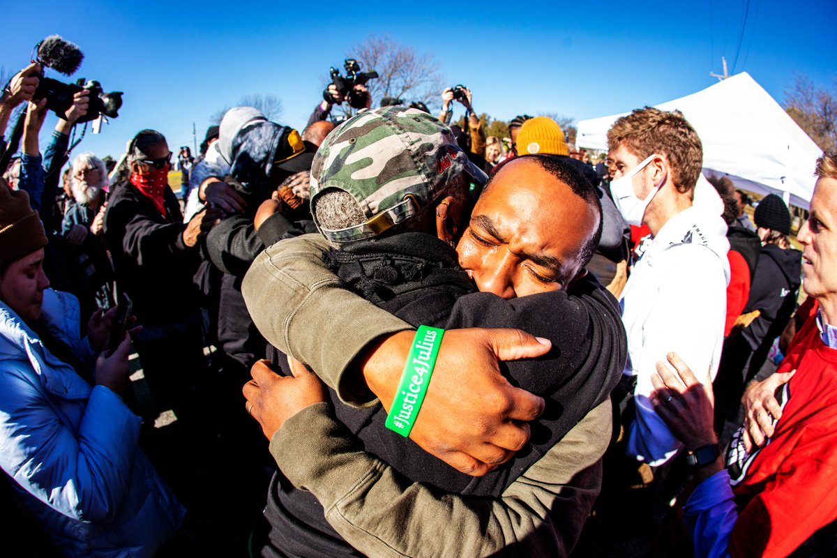 I just made it back to OKC from the Julius Jones rally in McAlester. I think this shot was my favorite from today.