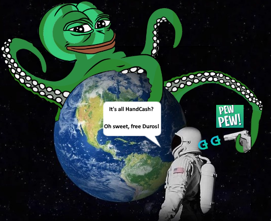 handcashapp's tweet photo. I don't miss. Reply with your HandCash $handle below to get hit with some free Duros! Pew Pew!

https://t.co/Z0WJgZML8v https://t.co/UutKFOmjku