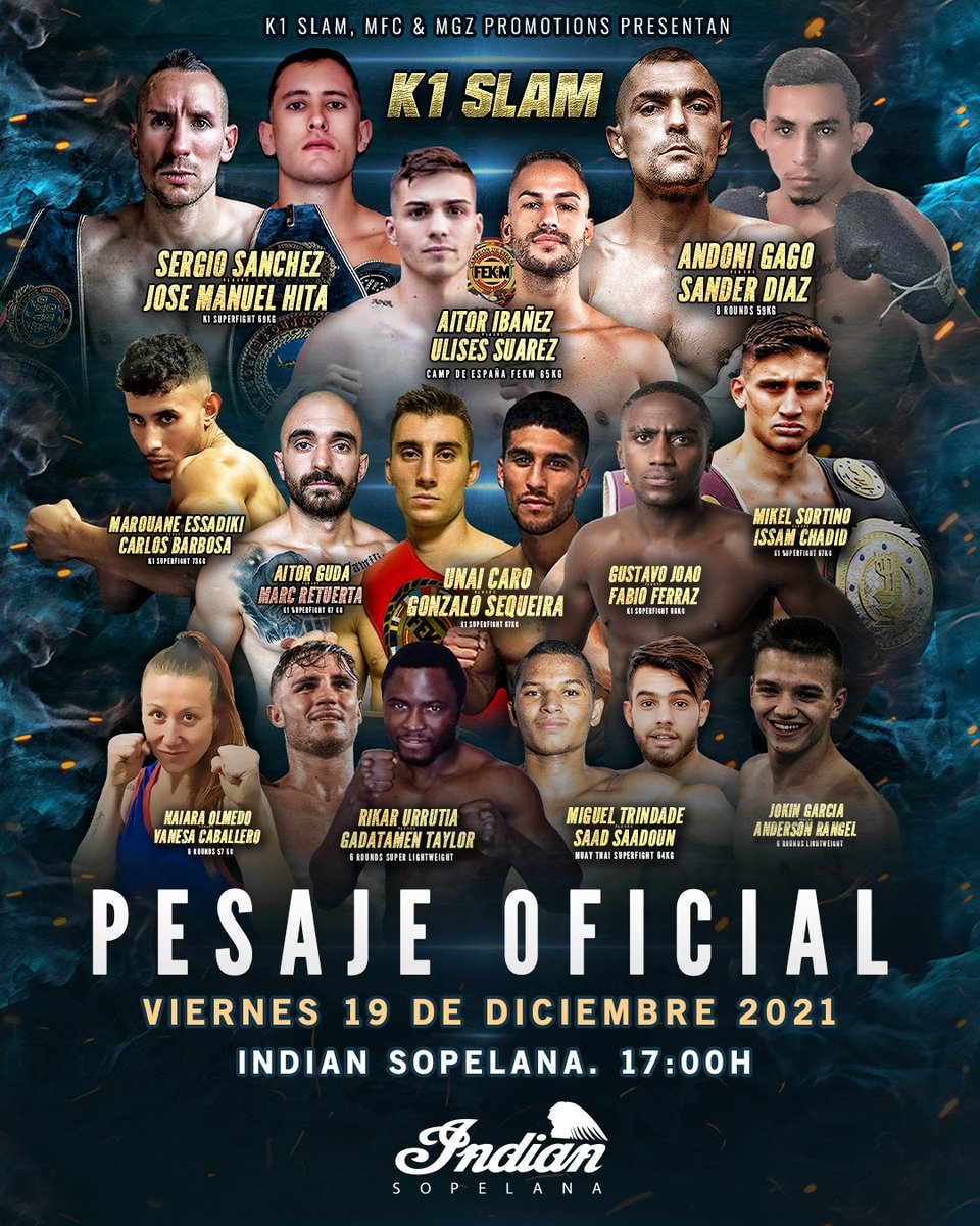 MGZ_Promotions's tweet photo. 🗣️𝗙𝗔𝗖𝗘 2️⃣ 𝗙𝗔𝗖𝗘 🔥
🤜🤛Mañana viernes cara a cara y pesaje oficial en la terraza más emblemática de la costa vasca. 🥊Os esperamos a las 5 de la tarde en Indian Pub Sopelana
⚡Máxima tensión ⚔️
.
.
#sopelana #boxingshow #boxing #k1 #boxeo #kickboxing #k1slam https://t.co/JArJV0qjml