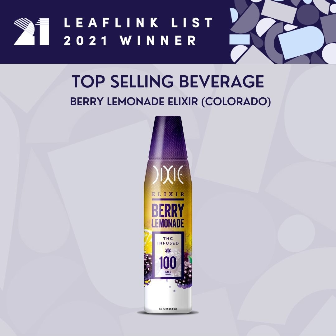 We’re honored to announce that we have been named as one of the #LeafLinkList 2021 winners!

🏆 Sour Smash Gummies, Fastest Growing Edible, MI
🏆 Berry Lemonade Elixir, Top Selling Beverage, CO

#DixieElixirs #LeafLink #DixieEdibles #Colorado #Michigan #LeafLinkList2021