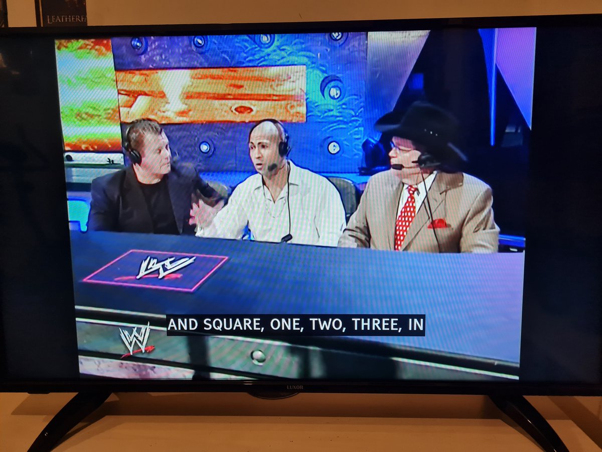 ScottishJuggalo's tweet photo. The greatest commentary team in modern wrestling history...

@RAEraPodcast @Wraggy89 @Burnham85 @shrekisalright @gawrestlenut @FactsMaven 

.

.

.

.

.

.

.

.

.

.

.

.

Also pictured: J.R &amp; King. https://t.co/AnreF3horb