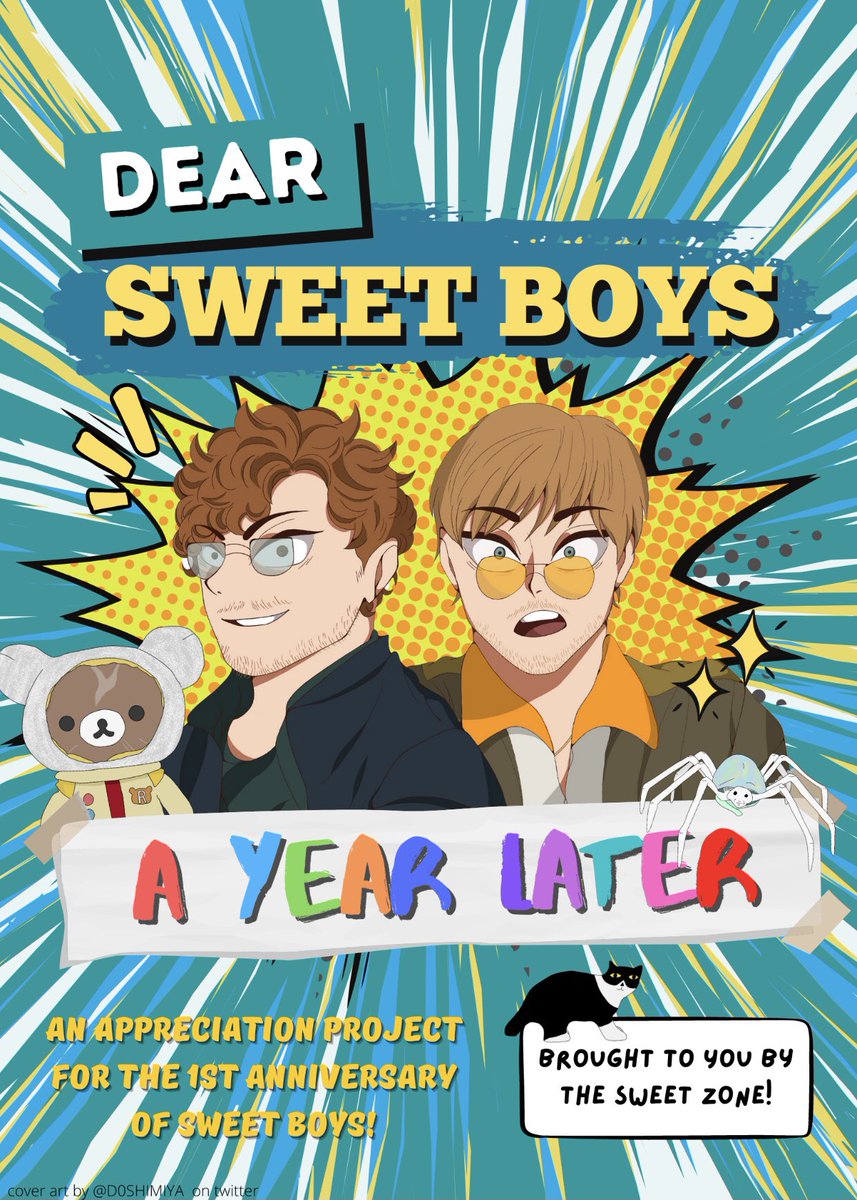 SWEETB0YSS's tweet photo. In honor of the SWEET BOYS PODCAST LAUNCH ANNIVERSARY, I decided to bring The Sweet Zone together yet again to express their love and appreciation for @Garrett_Watts and @AndrewSiwicki, by showcasing their creations in another project! 💕
https://t.co/ArahQkewDA https://t.co/HQZ0y5QHxW