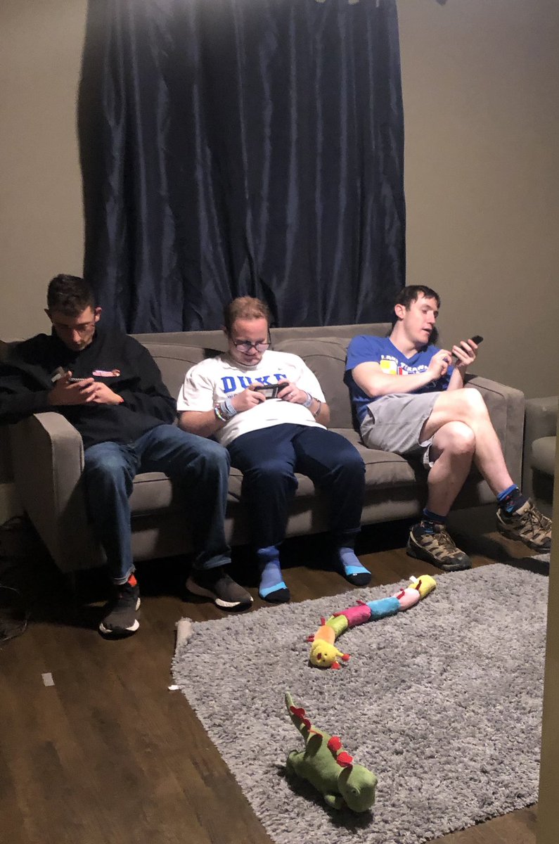 PhilipsAcadNC's tweet photo. The guys are at Belisle House this week for experiential overnights. This looks a lot like #reallearningforreallife, right!?! #independentliving #social #Bridges #youngadults https://t.co/KD6O5o2OZH
