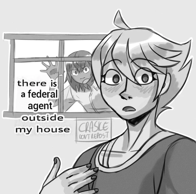 when goro locks himself outside the house on accident
[#Persona5 #Persona4] 