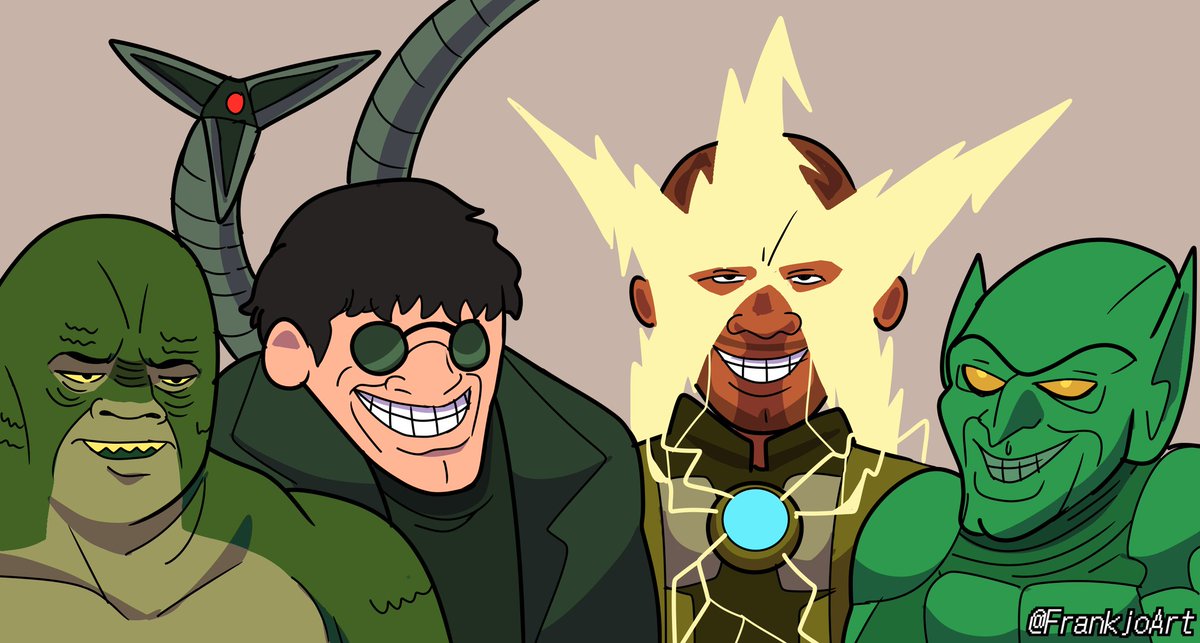 Darooart's tweet photo. Actualice el meme

#spiderman #SpiderManNoWayHome #Octopus #electro #DrOctopus #lizard #duendeverde #GreenGoblin #cartoon #lagarto https://t.co/KD5i8OEqXN