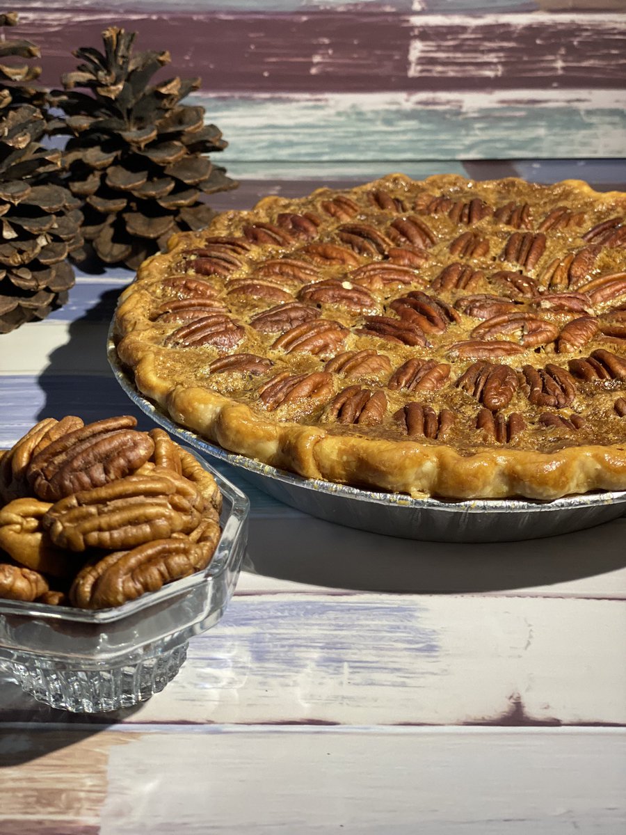 PastriesByPat's tweet photo. A perfect combination of sweet and salty, our pecan pie is southern baking at its finest. Eggs, butter, and sugar are a few of the ingredients that go into this wonderful delicacy. Visit our website today to order. #holidays #pecanpie #pie #southerncooking https://t.co/XaXAqLQTDV