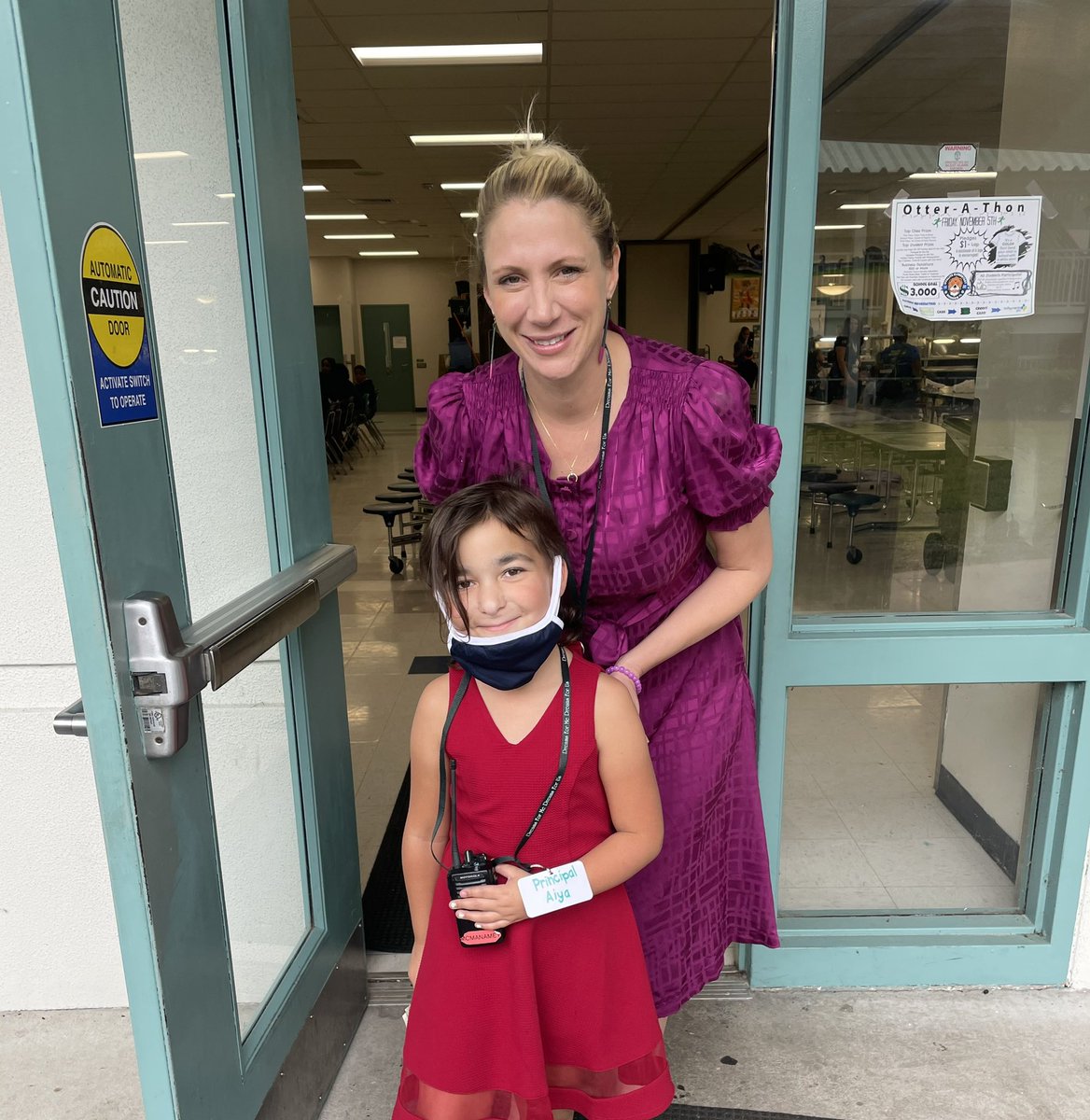 Aiya, Principal of the day caused a stir around campus. She gave raises to 4 teachers and bought her class pizza!