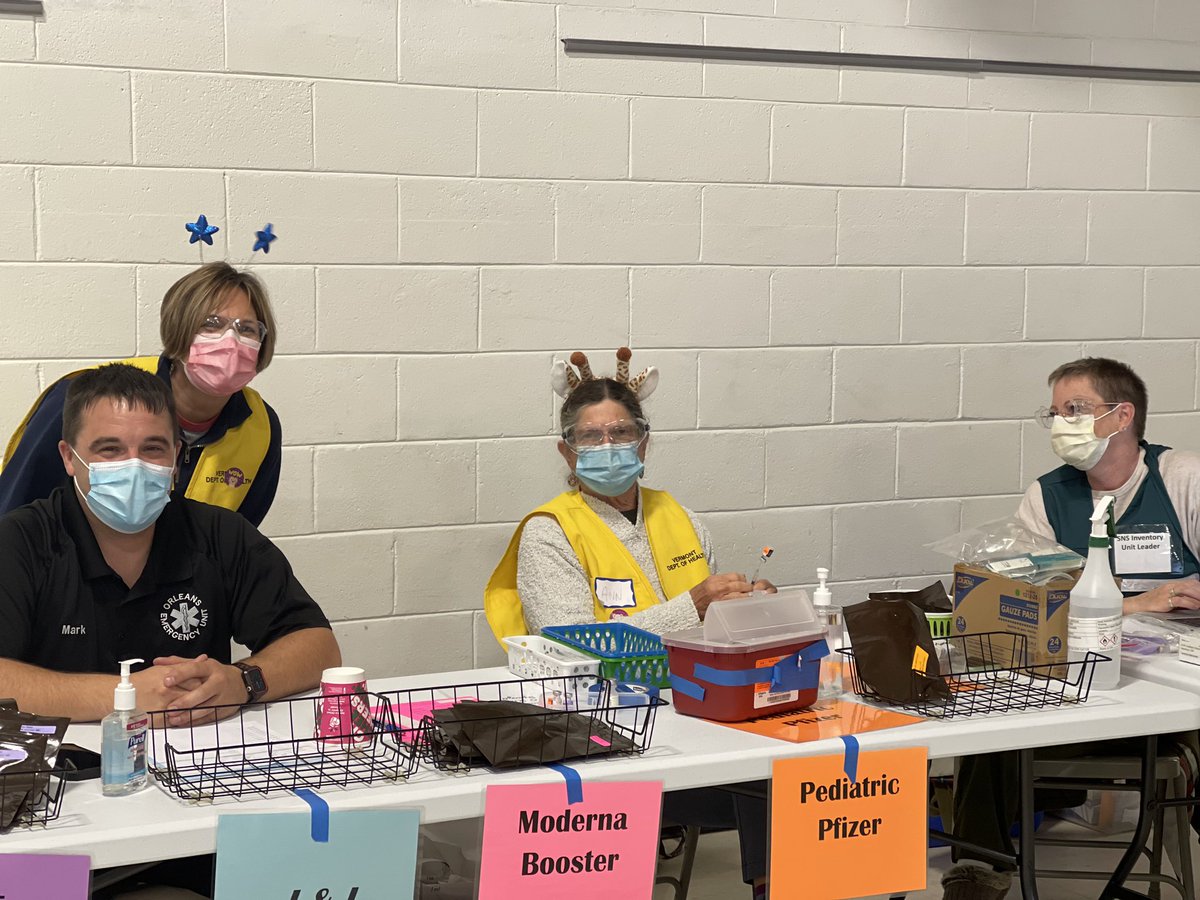 Today was our vaccination clinic with 150 doses for children ages 5 - 11 and boosters for adults! <a href="/healthvermont/">VT Dept of Health</a> did a fantastic job on site! Thank you to all who helped! #covid19 #vaccineifyouchoose #grateful