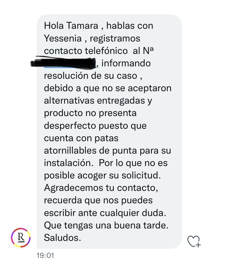 alanizando's tweet photo. @RipleyChile Esas son las soluciones? https://t.co/Nkf1aFUb4U