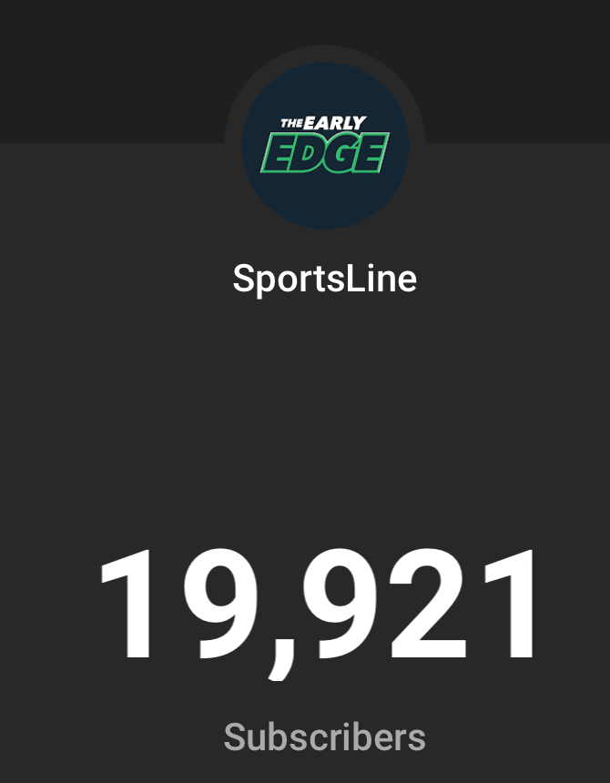 jacob_hallex's tweet photo. I feel a little bad that we're giving away less free @SportsLine memberships tonight. To make up for it I'll send someone who RTs this a #EarlyEdge hat if we hit 20k subs on YT by the end of the stream 🧢

Sub Here: https://t.co/kg4hMwGOK0
Watch Tonight: https://t.co/5YLC86QhbO https://t.co/cbxWPO1IL8