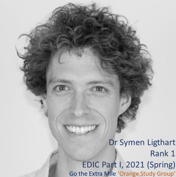 SumeshArora8's tweet image. An interview with Symen Ligthart, Rank 1, EDIC part 1, (2021 Spring). Dr Ligthart participated in Go the Extra Mile&apos;s Orange Study Group in 2021. Symen L… - docs.google.com/document/d/e/2…
