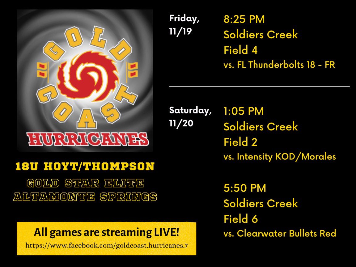 We are back in action this weekend at the Goldstar Elite Showcase.