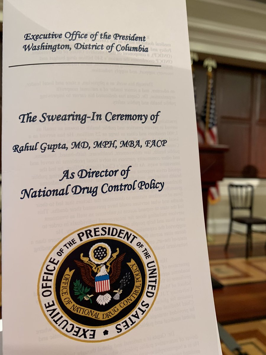 Patty__McCarthy's tweet photo. Great to witness new @ONDCP Director Dr. Rahul Gupta sworn into office today by @SenManchinComms @FACESandVOICES https://t.co/1HyfzkvwkD