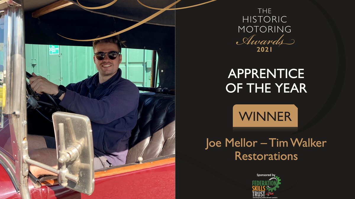 It’s a shame they can’t all win, but we’re presenting our Apprentice of the Year award - sponsored by <a href="/fbhvcapprentice/">Federation Skills Trust</a> – to Joe Mellor of Tim Walker Restorations. #HMA21