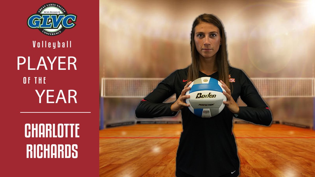 Charlotte Richards of .<a href="/UMSLVolleyball/">UMSL Volleyball</a> nets back-to-back #GLVC Player of the Year honors.