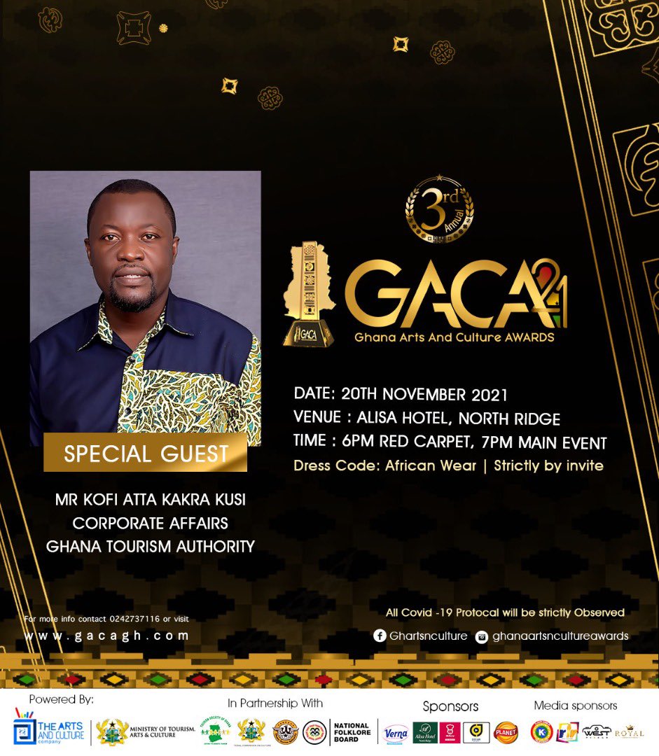 Ghartsnculture's tweet photo. GACA 2021 🎈come let’s honour and appreciate the forerunners and the current key players who have contributed greatly to the Arts and Culture here in Ghana and beyond. https://t.co/0KuDLtLkrf