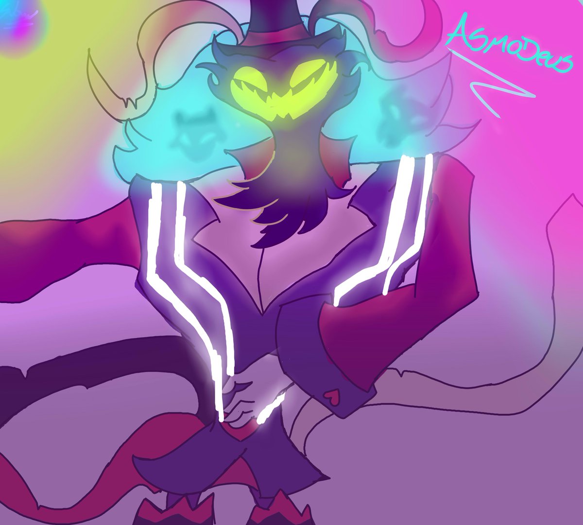 IgneousSymbiote's tweet photo. Aqui finalmente despues de muchos dias el dibujo de mi señor ASMODEUS

#HelluvaBoss #HelluvaBossFanart #Asmodeus #vivziepop https://t.co/FuuR8XWDGr