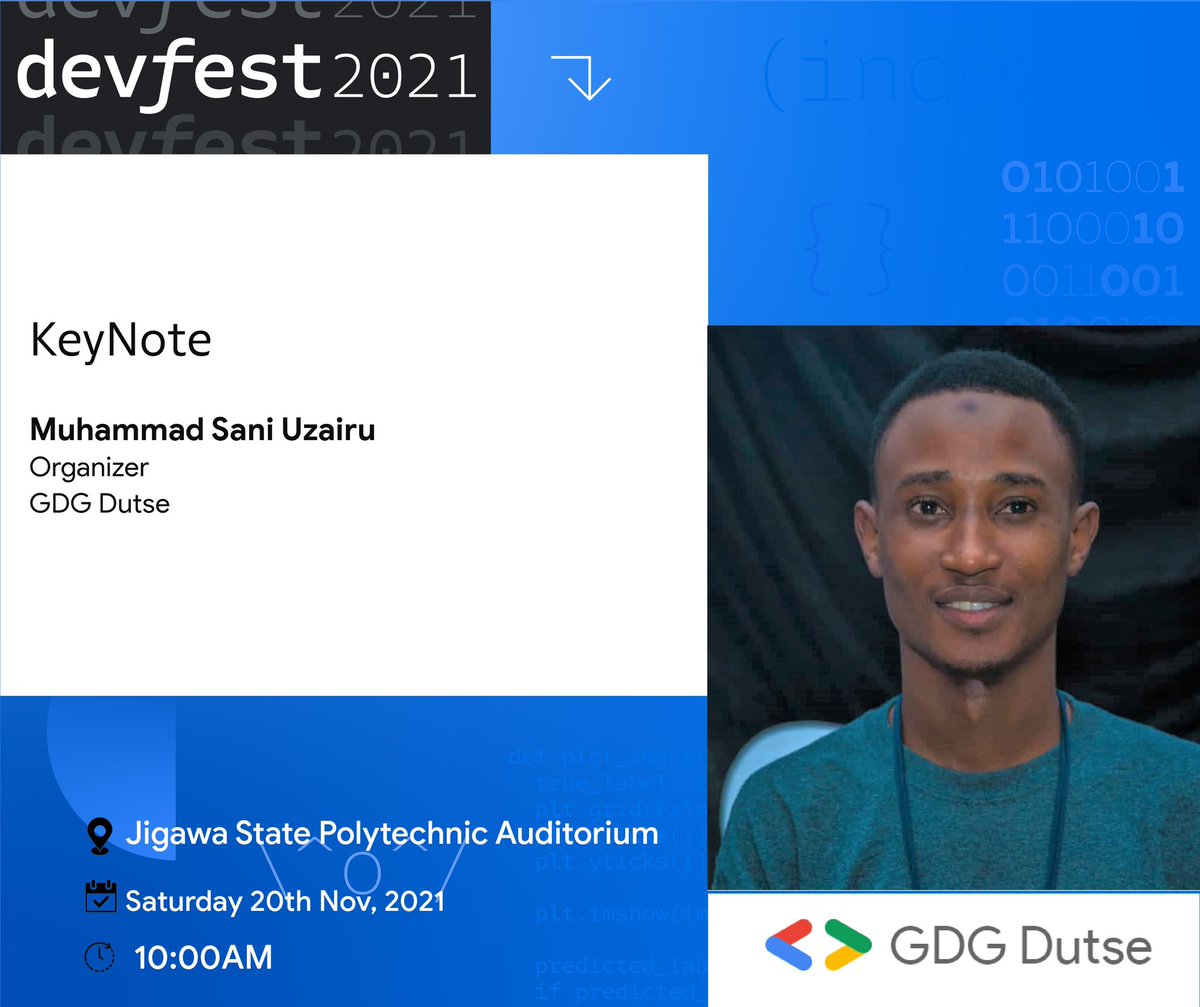 Sir_enjoy1's tweet photo. Not less than 24hours to DevFest Dutse.
Do you know that "DevFest is a short for "Developer's Festival
#DevFest2021
#DevFestDutse21
@GoogleDevExpert
@GDG_Dutse @aniediudo @auwalms @AdamMGrant @KSheoranSandhu @Kolokodess
@googledevs @EricaKHanson
Announcing our speakers soon https://t.co/556J5JuK3s