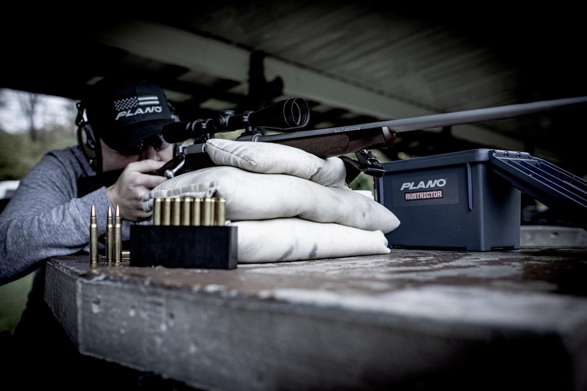 plano's tweet photo. Firing away towards another weekend in the woods. But first, we practice! 

#shootingrange #practicshots #ammostorage #ammobox #plano #PlanoOutdoors #ProtectYourPassion #hunting #HuntingSeason https://t.co/fAAOt6I2OD