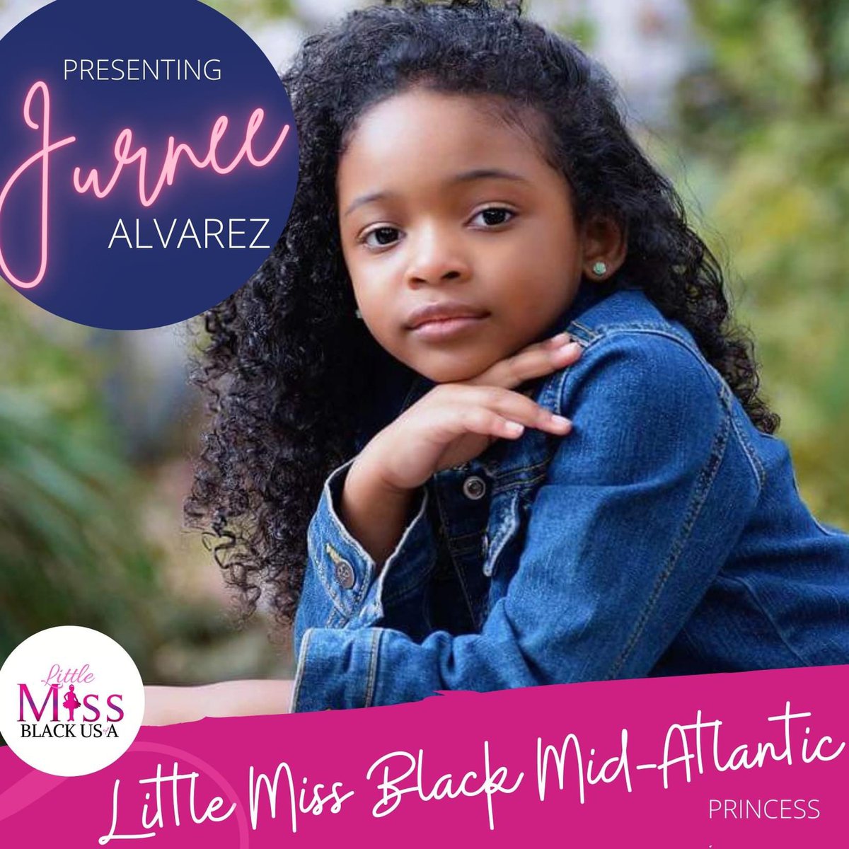littlemissblck's tweet photo. #DelegateAnnouncement
Ring the alarm, as we present ~ 
JURNEE ALVAREZ, Little Miss Black Mid-Atlantic, Princess!
Join us as we promote, honor and celebrate this princess and her beauty, brilliance and legacy! https://t.co/FqCDl5pus1