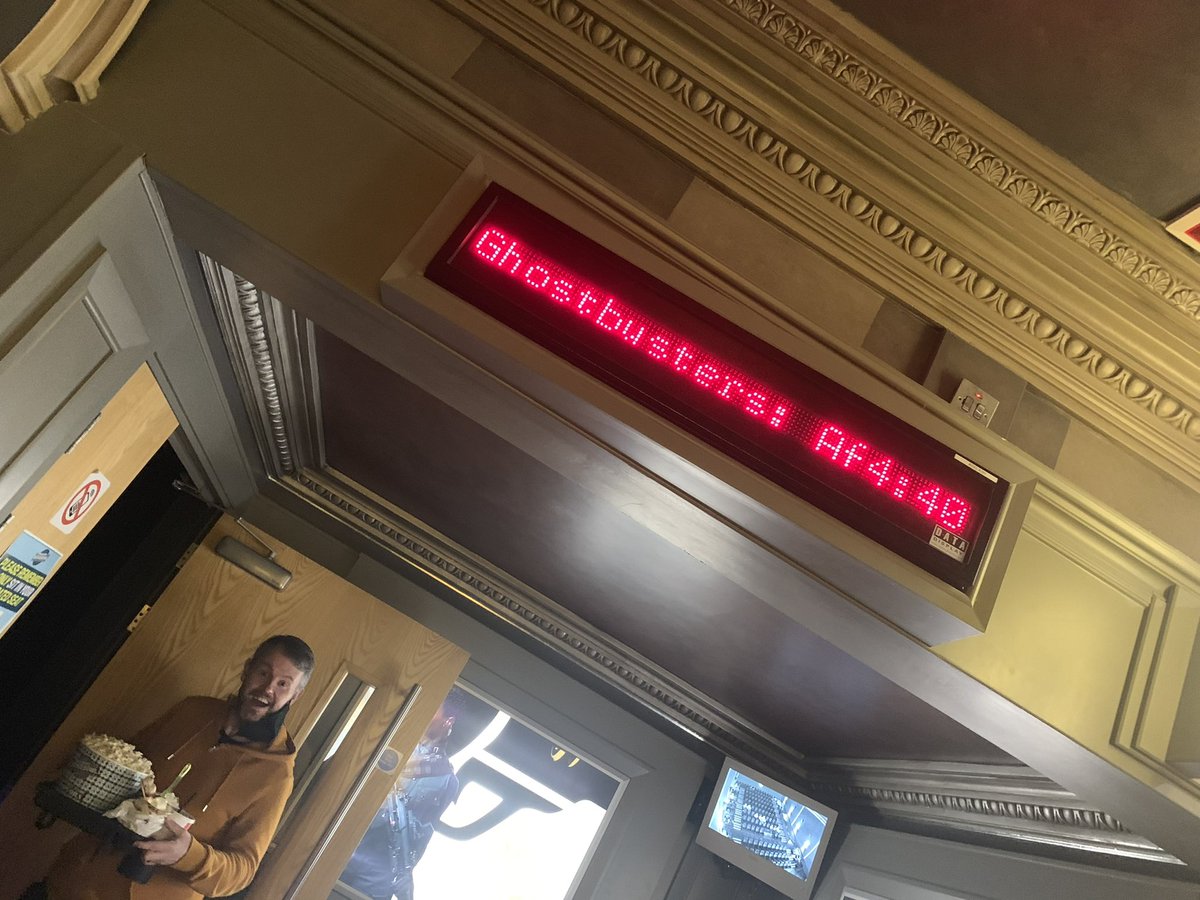 ferryman5000's tweet photo. So happy after seeing #GhostbustersAfterlife can’t wait to discuss with other fans after they have seen it. https://t.co/QXZnkMOXtB