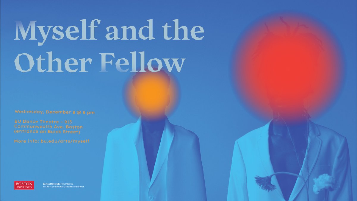 BUOfficeforArts's tweet photo. Myself &amp; the Other Fellow- A performance &amp; community conversation about mental health thru dance &amp; music. It's a FREE event and open to all BU community &amp; public
Dec. 8th, 2021, 8pm, Location: 915 Commonwealth Ave   @DanceComplex @BostonDanceAll  @UrbanityDance @BUDanceProgram https://t.co/62Ahkf0rce