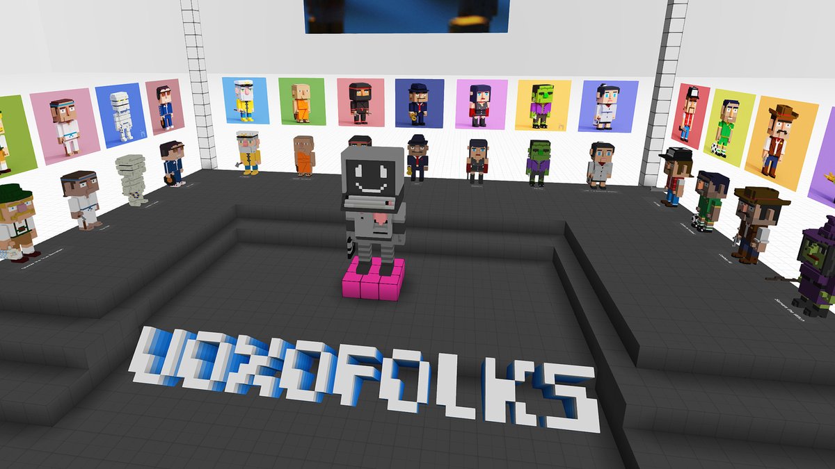 voxofolks's tweet photo. What a nice Thursday to check the Voxofolks gallery space. Check our @cryptovoxels embeddable 1/1 character collection🧙‍♂️🧟‍♂️🥷🧝‍♂️🦸‍♂️👩‍🏭
> https://t.co/5ziBfd20ey

#nft #NFTs #nftart #NFTartists #nftcollectors #NFTCommunity #NFTTHAILAND #lowpoly #NFTGiveaway #nftcollector #VoxelEdit https://t.co/4SyPMkloeW