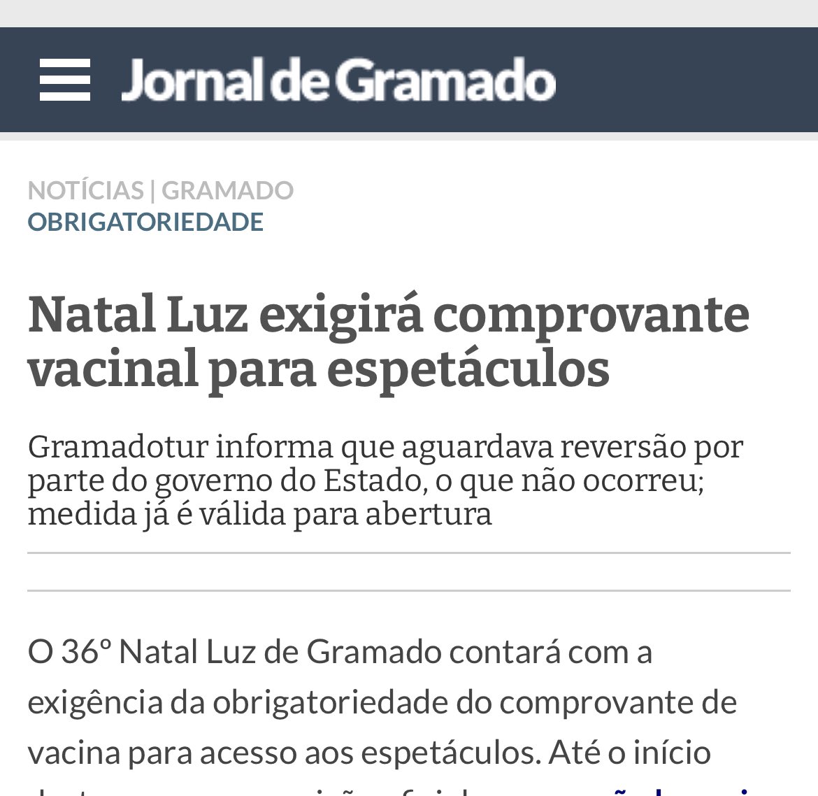 ludmilagrilo's tweet photo. 23h58 - “Natal Luz de Gramado exigirá comprovante vacinal”

23h59 - “Mais de 4000 pessoas pediram a devolução dos ingressos por causa do comprovante vacinal”

0h - “Passaporte vacinal não será mais exigido em Gramado”

“Fatos não se importam com seus sentimentos” (Ben Shapiro) https://t.co/5ffxB9RHiw