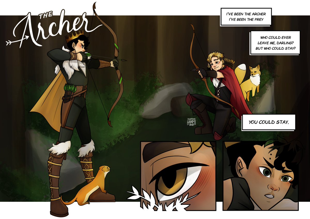 floatinghanmi's tweet photo. *drum roll* here's my @HQTSExchange artwork 🧣

prince sakusa and rogue atsumu first meeting~ a fantasy/enemies to lovers for @lunasolarisart 👑🏹

hope you like it!! ❤️ https://t.co/hmmQ7pEjRl