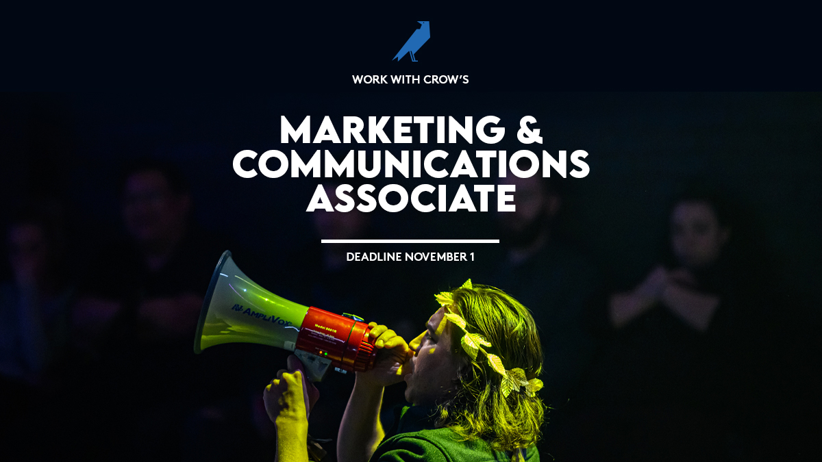 crowstheatre's tweet image. Are you fun, flashy, and fearless? Then you want to work with us!

crowstheatre.com/about-crows/jo…

#TheatreLife #TheatreWork #ArtsMarketing #Communications #CrowsTheatre #WorkWithUs