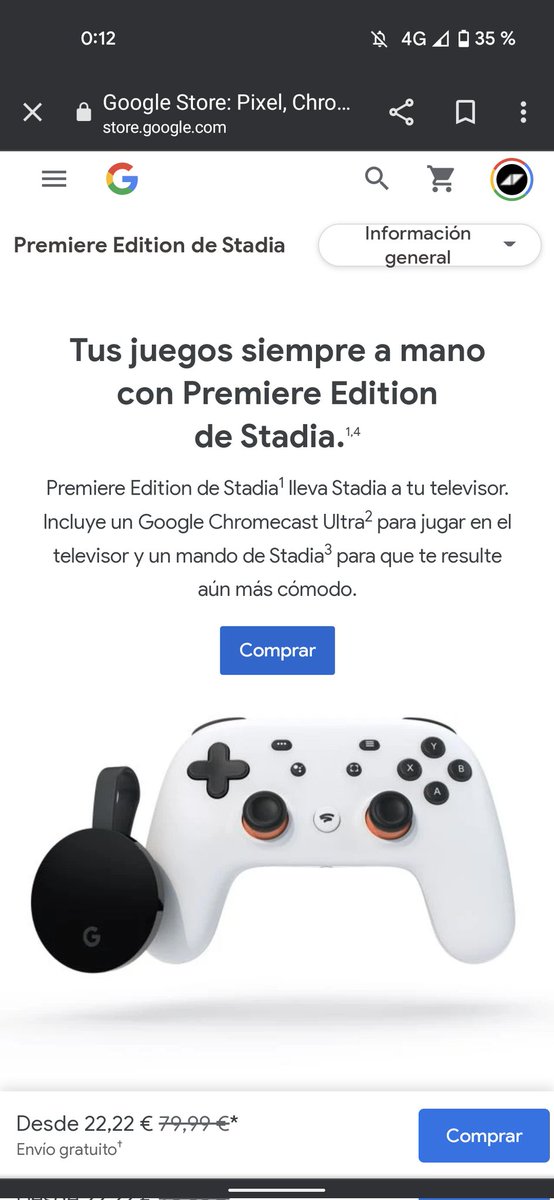 aleexander3d's tweet image. 22&apos;22€ la  #premiereedition de @GoogleStadia !!! Felices 2 años!!!🔥🔥🔥
