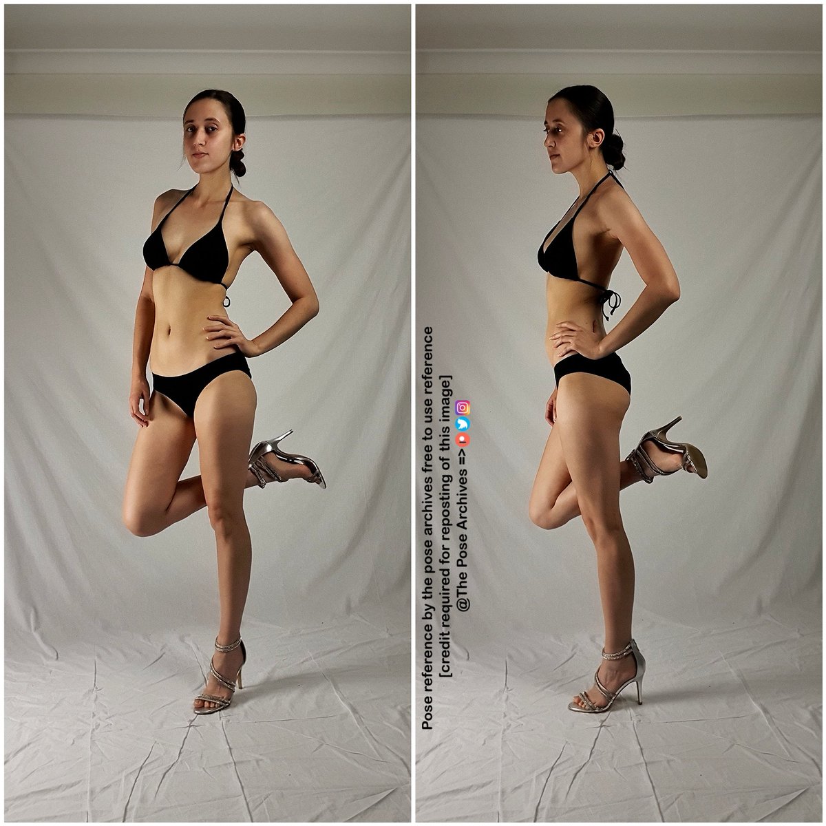 theposearchives's tweet photo. New Poses!✏ High heels👠 I haven't worn heels before so I'm working on pushing the poses more😄

Almost fell over a few times🤣 https://t.co/1luAf9Q7wM
