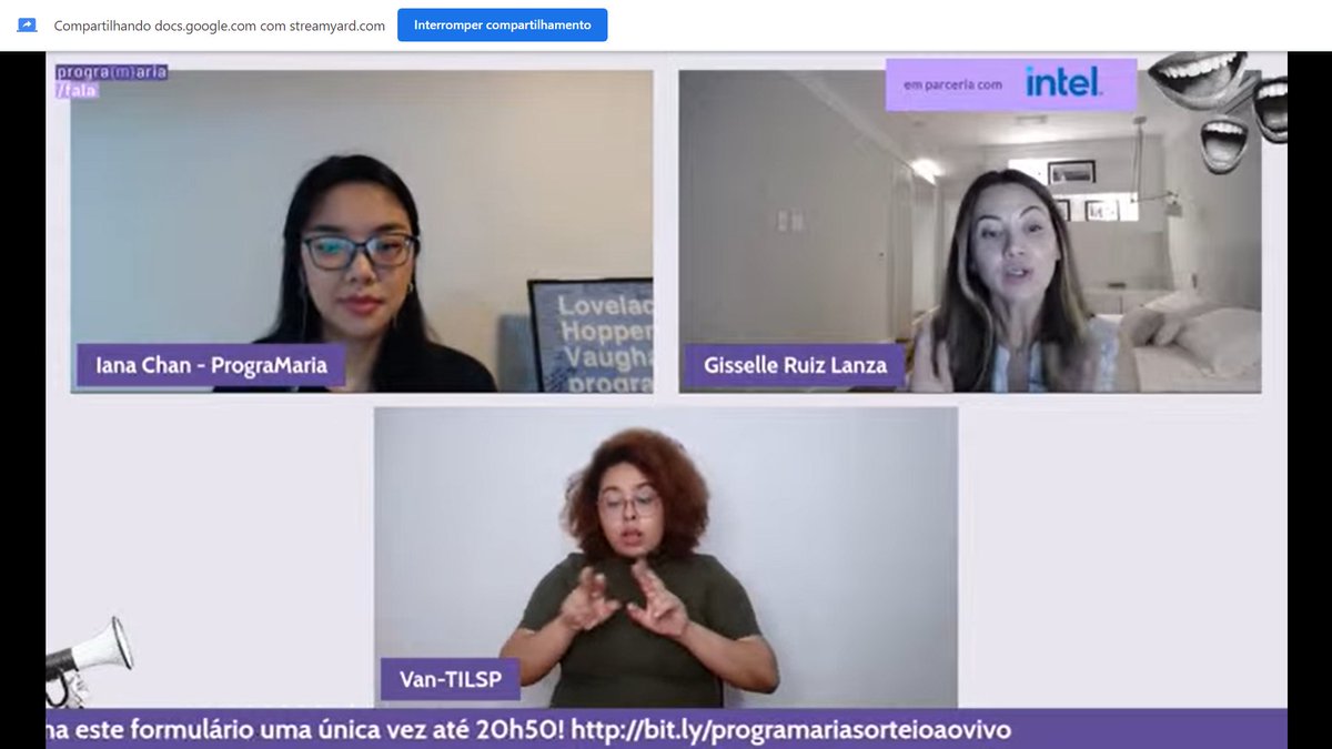 iana's tweet image. Papo incrível com a Gisselle Ruiz Lanza, diretora geral da Intel Brasil, sobre liderança, autoconhecimento e carreira: youtube.com/watch?v=BR9siT… Vem acompanhar o último #PrograMariaFala do ano! 💜