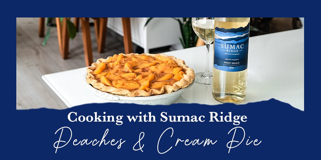 This recipe from our 2019 collaboration with <a href="/thepieshoppeyvr/">The Pie Shoppe</a> is perfect for any fall celebration. 🍂

Head here to learn how to make our Peaches &amp; Cream Pie with Pinot Grigio: bit.ly/3nkEpnK