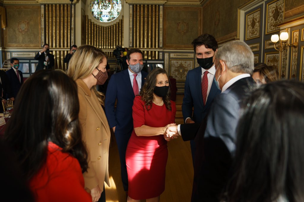 Good to see you this morning, President @LopezObrador_ - our countries are close partners, and our economic relationship creates jobs and growth for Canadians and Mexicans. Let’s keep working together to advance reconciliation and other shared priorities. bit.ly/3oKCRCW